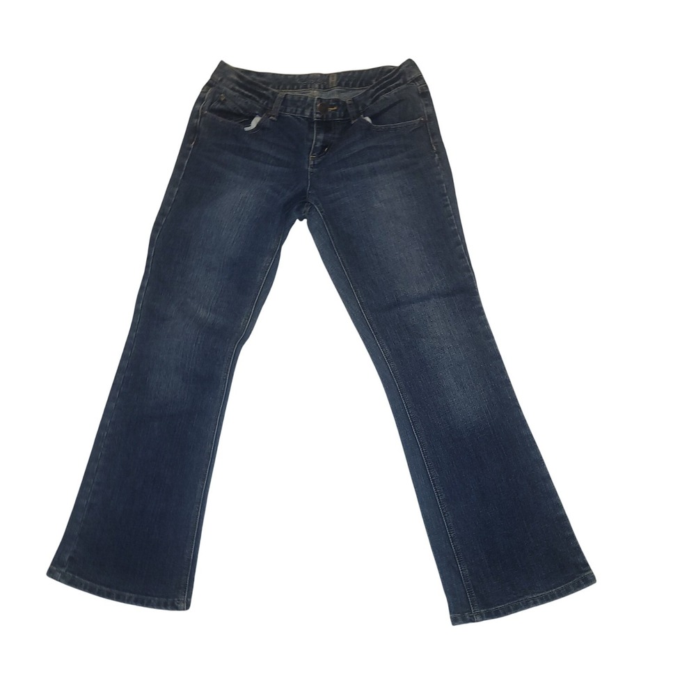 American Rag Curvy Boot Jeans 7 S Medium Wash Denim Pants cowgirl designer
